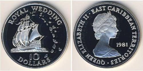 10 Dollar  Silber Elizabeth II (1926-2022)