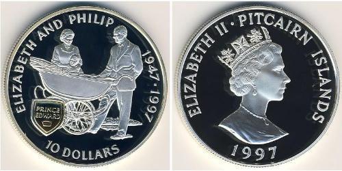 10 Dollar  Silber Elizabeth II (1926-2022)