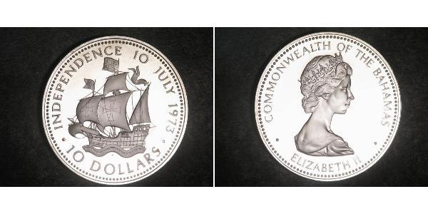 10 Dollar Bahamas Silver Elizabeth II (1926-2022)
