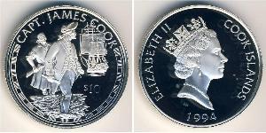 10 Dollar Cook Islands Silver 