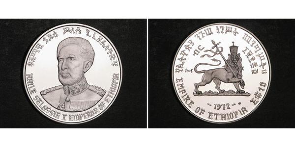 10 Dollar Ethiopia Silver Haile Selassie