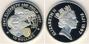 10 Dollar Fiji Silver 