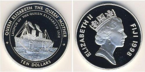 10 Dollar Fiji Silver 