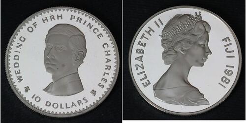 10 Dollar Fiji Silver 