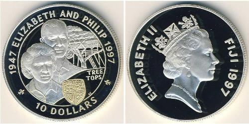 10 Dollar Fiji Silver 