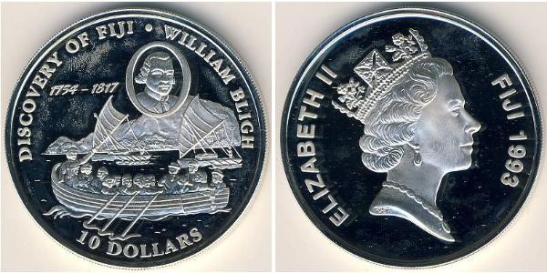 10 Dollar Fiji Silver 
