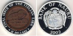 10 Dollar Nauru Silver 