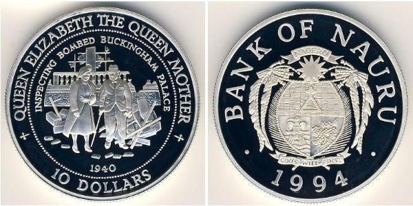 10 Dollar Nauru Silver 