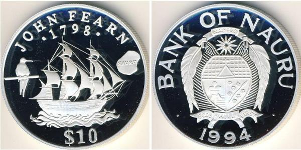 10 Dollar Nauru Silver 