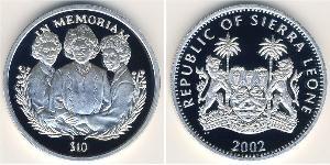 10 Dollar Sierra Leone Silver 