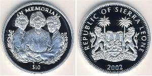 10 Dollar Sierra Leone Silver 