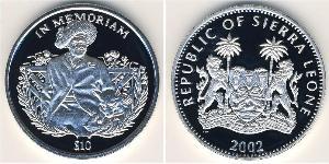 10 Dollar Sierra Leone Silver 