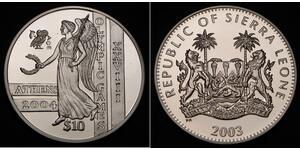 10 Dollar Sierra Leone Silver 