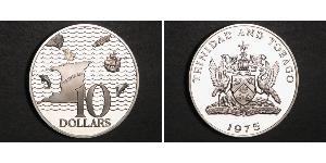 10 Dollar Trinidad and Tobago Silver 