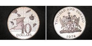 10 Dollar Trinidad and Tobago Silver 