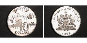 10 Dollar Trinidad and Tobago Silver 
