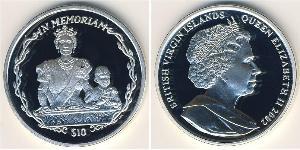 10 Dollar Virgin Islands Silver 