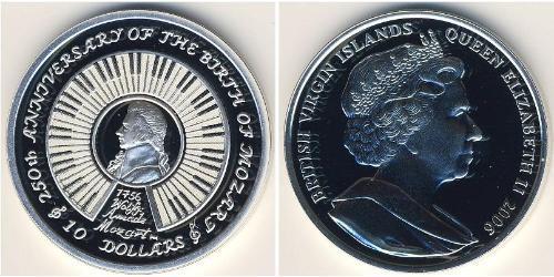 10 Dollar Virgin Islands Silver 