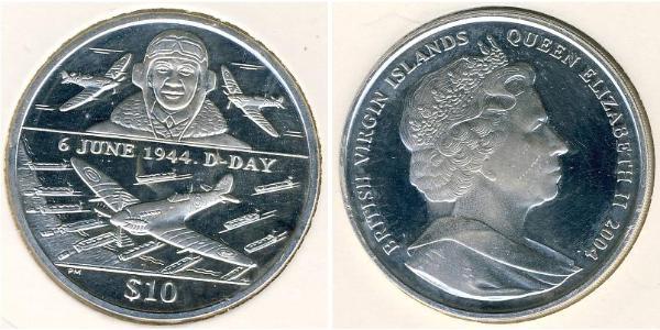 10 Dollar Virgin Islands Silver 