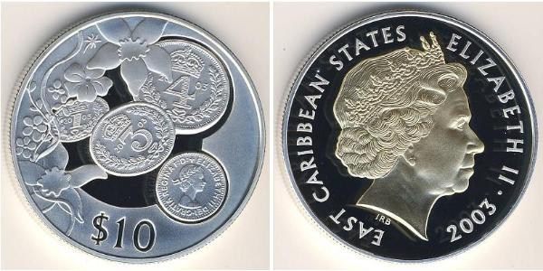 10 Dollar  Silver Elizabeth II (1926-2022)