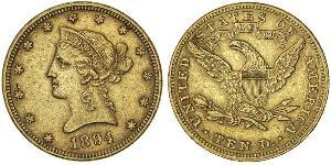 10 Dollar 美利堅合眾國 (1776 - ) 金 