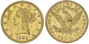 10 Dollar 美利堅合眾國 (1776 - ) 金 