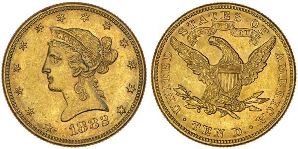 10 Dollar 美利堅合眾國 (1776 - ) 金 