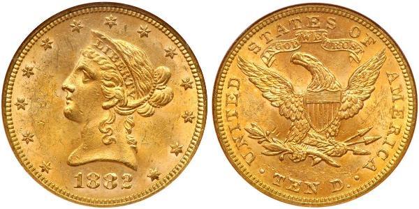 10 Dollar 美利堅合眾國 (1776 - ) 金 