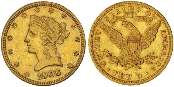 10 Dollar 美利堅合眾國 (1776 - ) 金 