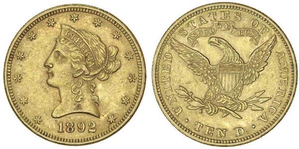 10 Dollar 美利堅合眾國 (1776 - ) 金 