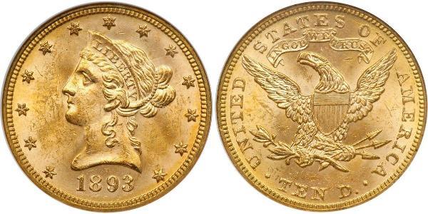 10 Dollar 美利堅合眾國 (1776 - ) 金 