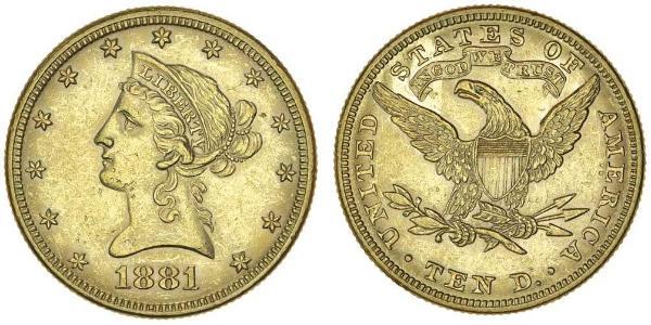 10 Dollar 美利堅合眾國 (1776 - ) 金 