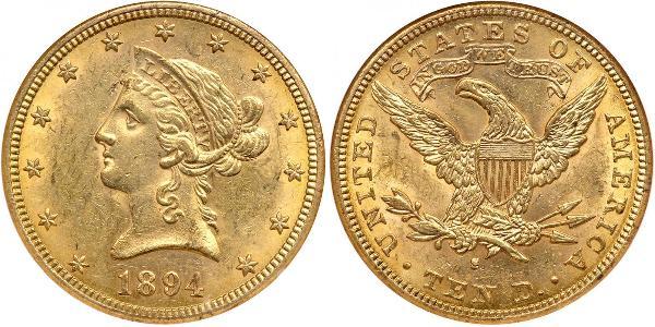 10 Dollar 美利堅合眾國 (1776 - ) 金 