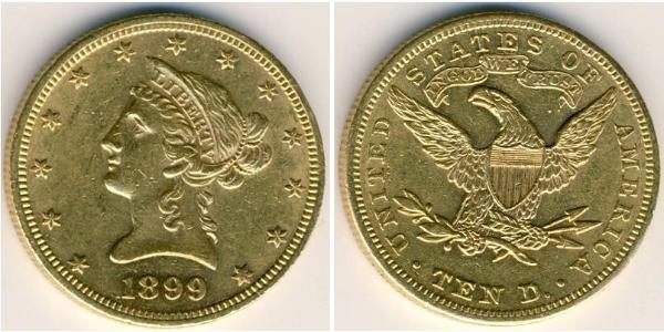 10 Dollar 美利堅合眾國 (1776 - ) 金 