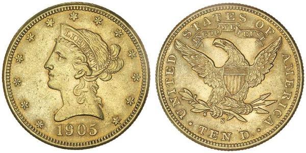 10 Dollar 美利堅合眾國 (1776 - ) 金 