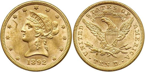 10 Dollar 美利堅合眾國 (1776 - ) 金 