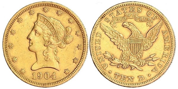 10 Dollar 美利堅合眾國 (1776 - ) 金 