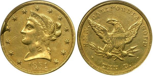10 Dollar 美利堅合眾國 (1776 - ) 金 