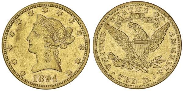 10 Dollar 美利堅合眾國 (1776 - ) 金 
