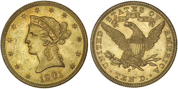 10 Dollar 美利堅合眾國 (1776 - ) 金 