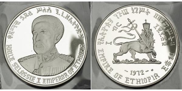 10 Dollar Ethiopia 銀 海尔·塞拉西一世