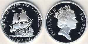 10 Dollar Fiji 銀 