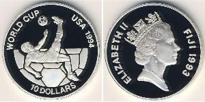 10 Dollar Fiji 銀 