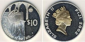 10 Dollar Fiji 銀 