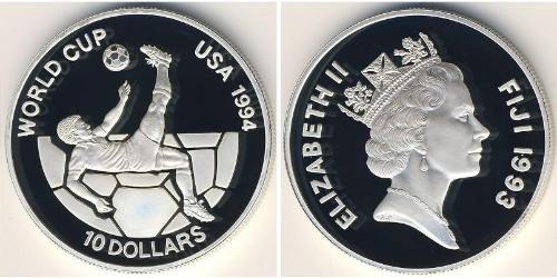 10 Dollar Fiji 銀 