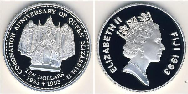 10 Dollar Fiji 銀 