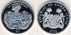 10 Dollar Sierra Leone 銀 