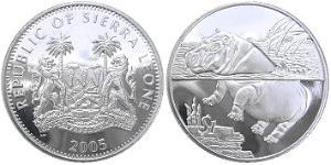 10 Dollar Sierra Leone 銀 