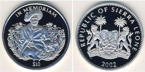 10 Dollar Sierra Leone 銀 