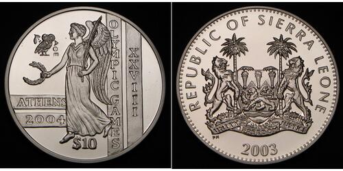 10 Dollar Sierra Leone 銀 